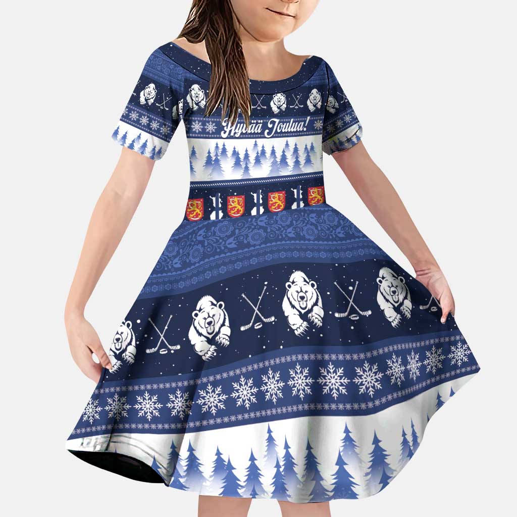 Finland Christmas Family Matching Puletasi and Hawaiian Shirt Suomen Tasavalta Hyvaa Joulua - Wonder Print Shop