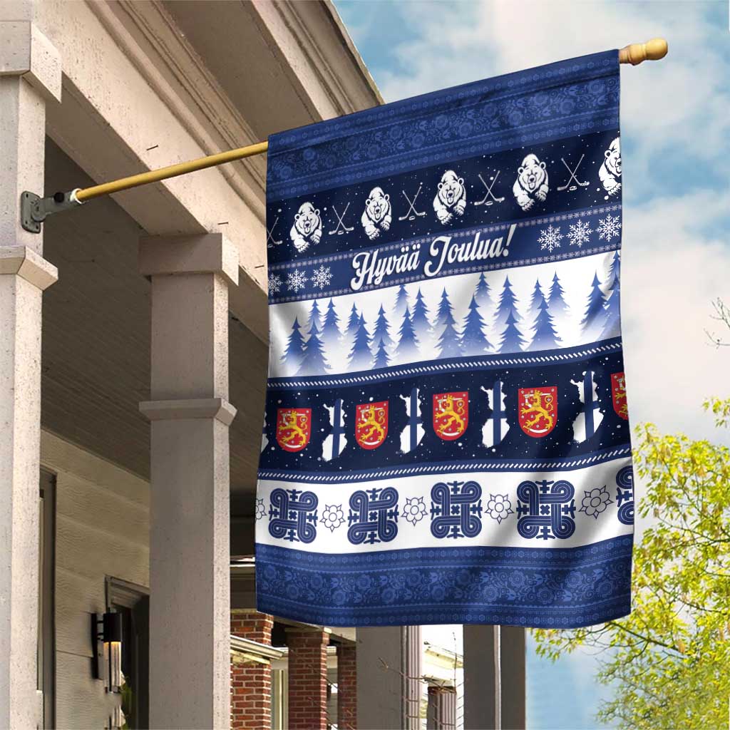 Finland Christmas Garden Flag Suomen Tasavalta Hyvaa Joulua - Wonder Print Shop