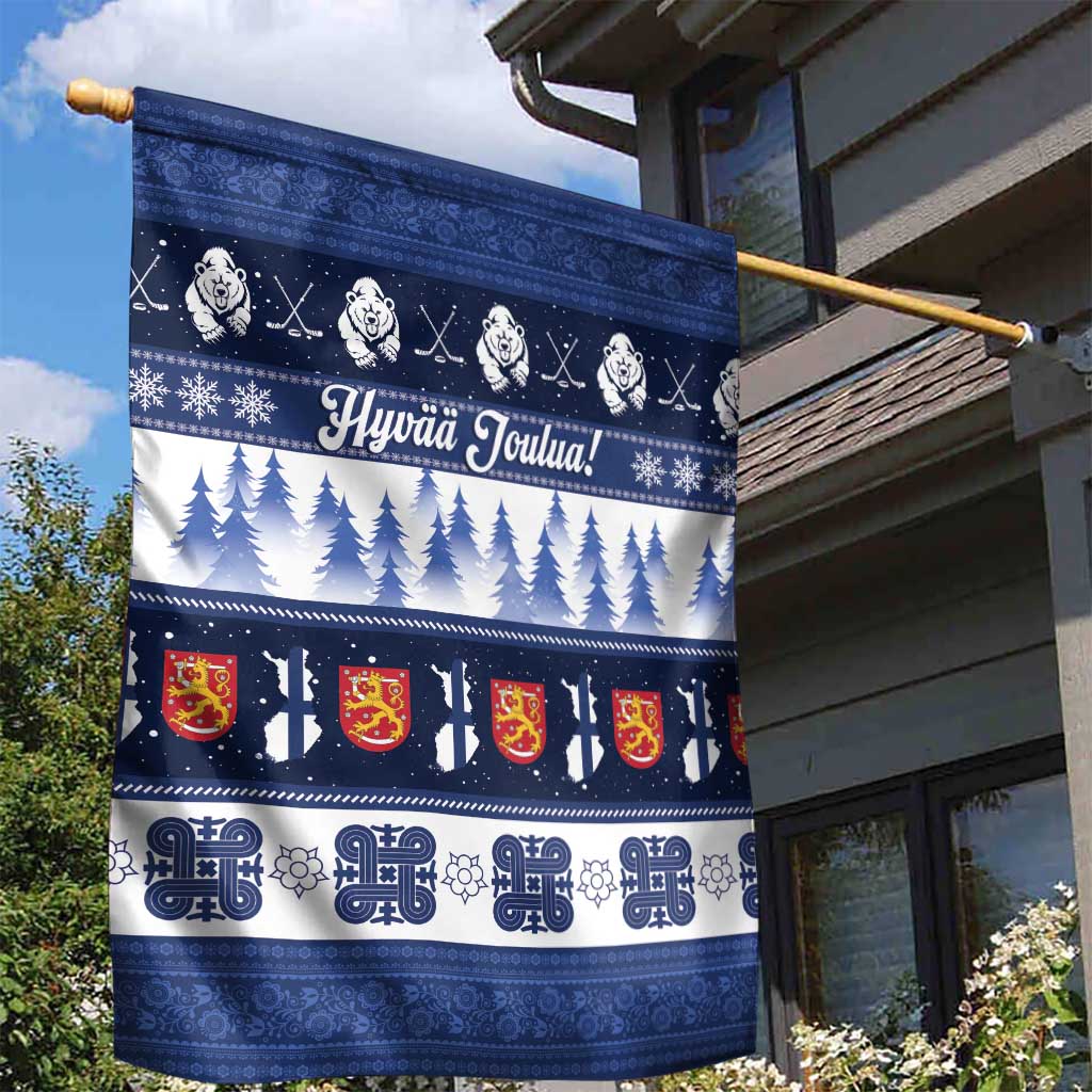 Finland Christmas Garden Flag Suomen Tasavalta Hyvaa Joulua - Wonder Print Shop