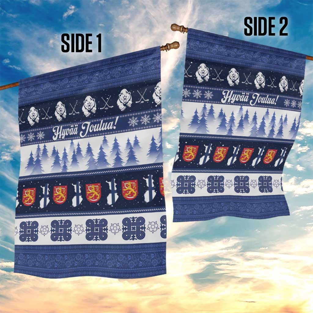 Finland Christmas Garden Flag Suomen Tasavalta Hyvaa Joulua - Wonder Print Shop
