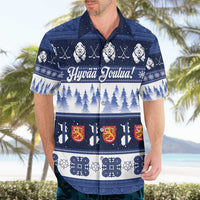 Finland Christmas Hawaiian Shirt Suomen Tasavalta Hyvaa Joulua - Wonder Print Shop