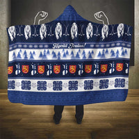 Finland Christmas Hooded Blanket Suomen Tasavalta Hyvaa Joulua - Wonder Print Shop