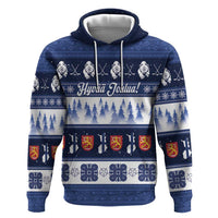 Finland Christmas Hoodie Suomen Tasavalta Hyvaa Joulua - Wonder Print Shop