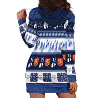 Finland Christmas Hoodie Dress Suomen Tasavalta Hyvaa Joulua - Wonder Print Shop