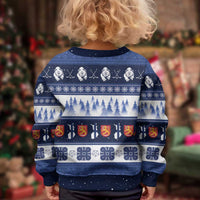 Finland Christmas Kid Ugly Christmas Sweater Suomen Tasavalta Hyvaa Joulua - Wonder Print Shop
