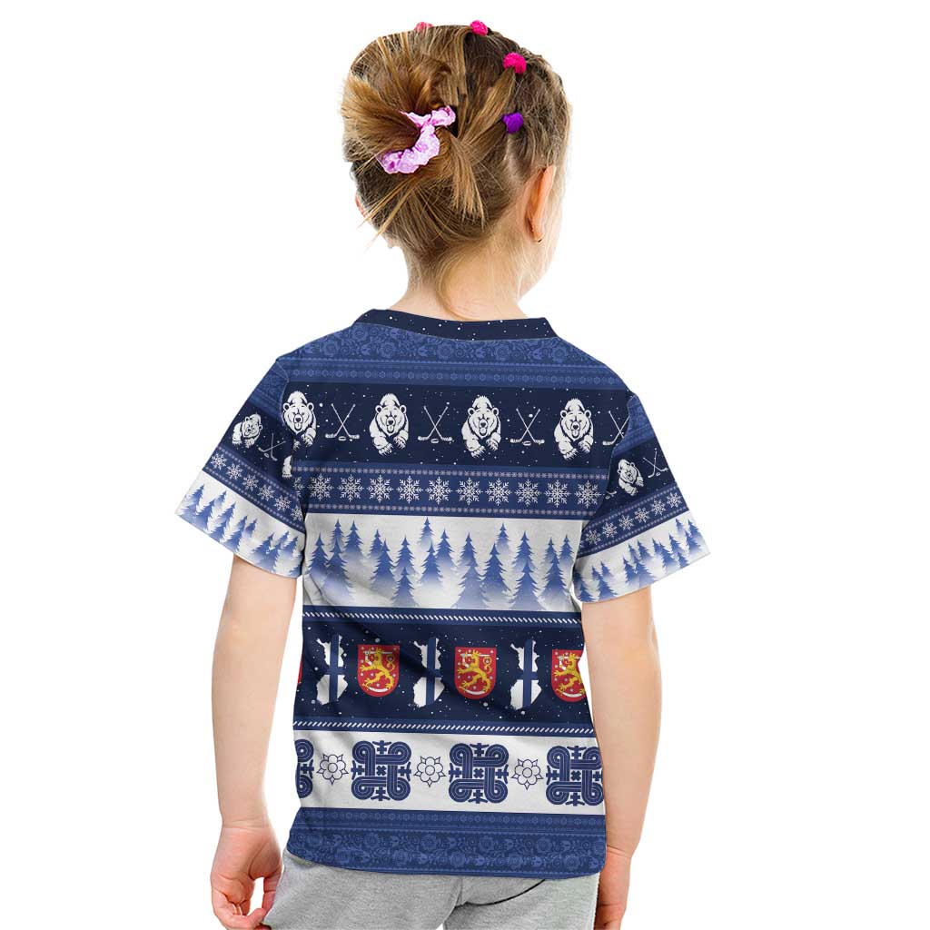 Finland Christmas Kid T Shirt Suomen Tasavalta Hyvaa Joulua - Wonder Print Shop