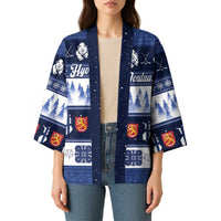 Finland Christmas Kimono Suomen Tasavalta Hyvaa Joulua - Wonder Print Shop