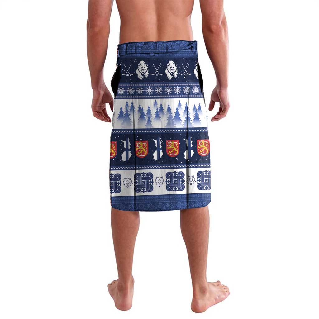 Finland Christmas Lavalava Suomen Tasavalta Hyvaa Joulua - Wonder Print Shop