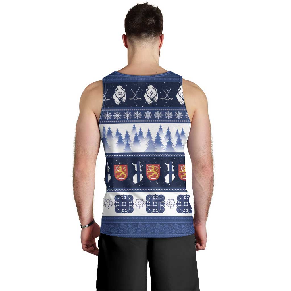 Finland Christmas Men Tank Top Suomen Tasavalta Hyvaa Joulua - Wonder Print Shop