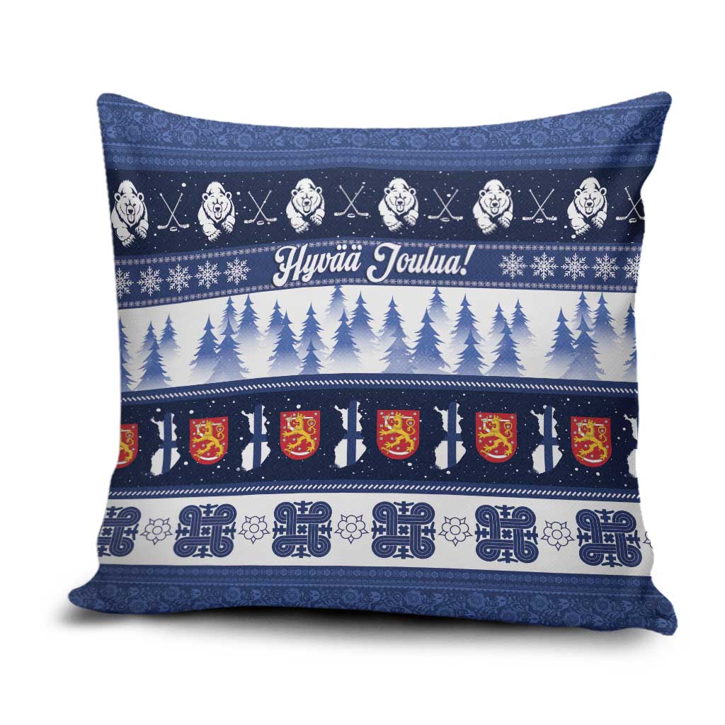 Finland Christmas Pillow Cover Suomen Tasavalta Hyvaa Joulua - Wonder Print Shop