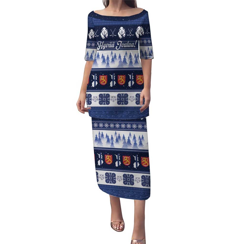 Finland Christmas Puletasi Suomen Tasavalta Hyvaa Joulua - Wonder Print Shop