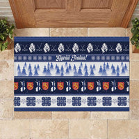 Finland Christmas Rubber Doormat Suomen Tasavalta Hyvaa Joulua - Wonder Print Shop