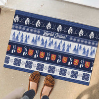 Finland Christmas Rubber Doormat Suomen Tasavalta Hyvaa Joulua - Wonder Print Shop