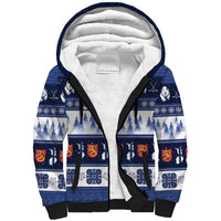 Finland Christmas Sherpa Hoodie Suomen Tasavalta Hyvaa Joulua - Wonder Print Shop