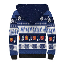 Finland Christmas Sherpa Hoodie Suomen Tasavalta Hyvaa Joulua - Wonder Print Shop
