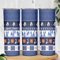 Finland Christmas Skinny Tumbler Suomen Tasavalta Hyvaa Joulua - Wonder Print Shop