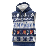 Finland Christmas Sleeveless Hoodie Suomen Tasavalta Hyvaa Joulua - Wonder Print Shop