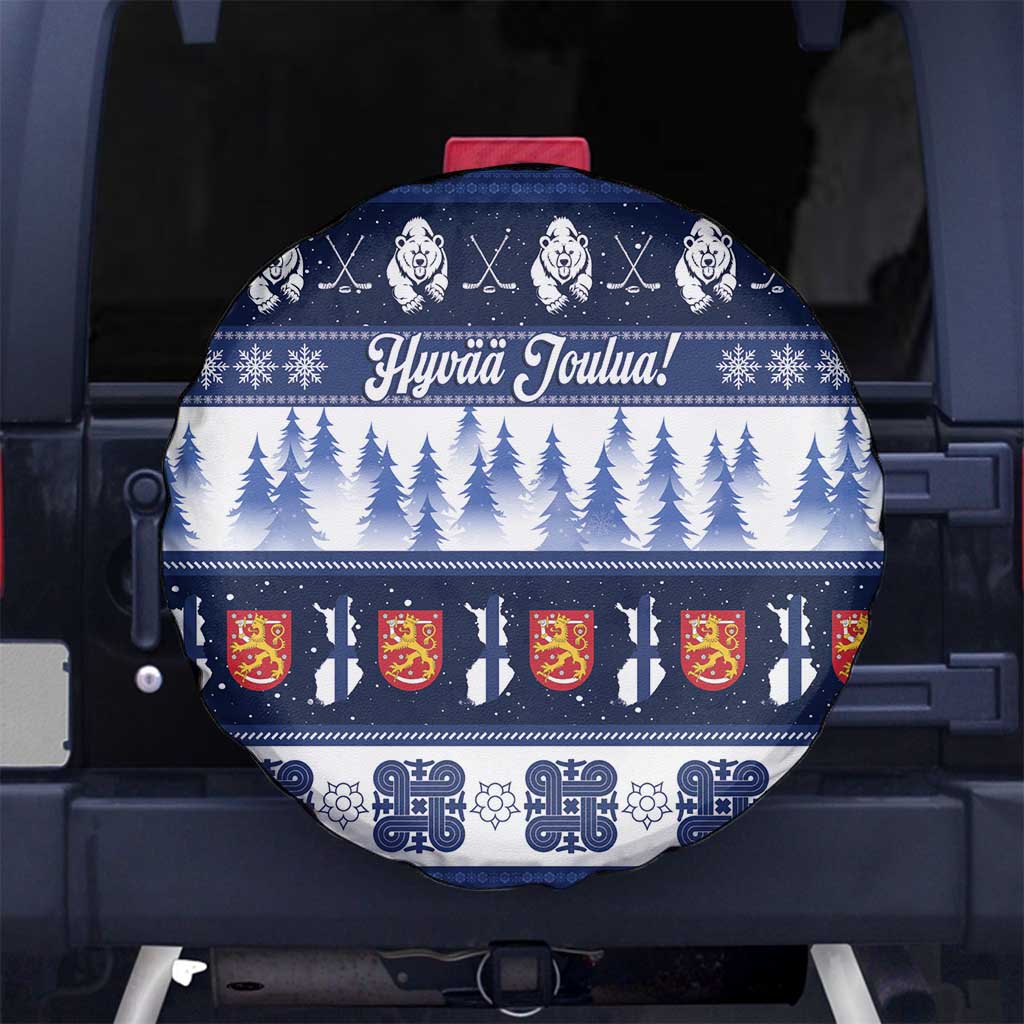 Finland Christmas Spare Tire Cover Suomen Tasavalta Hyvaa Joulua - Wonder Print Shop