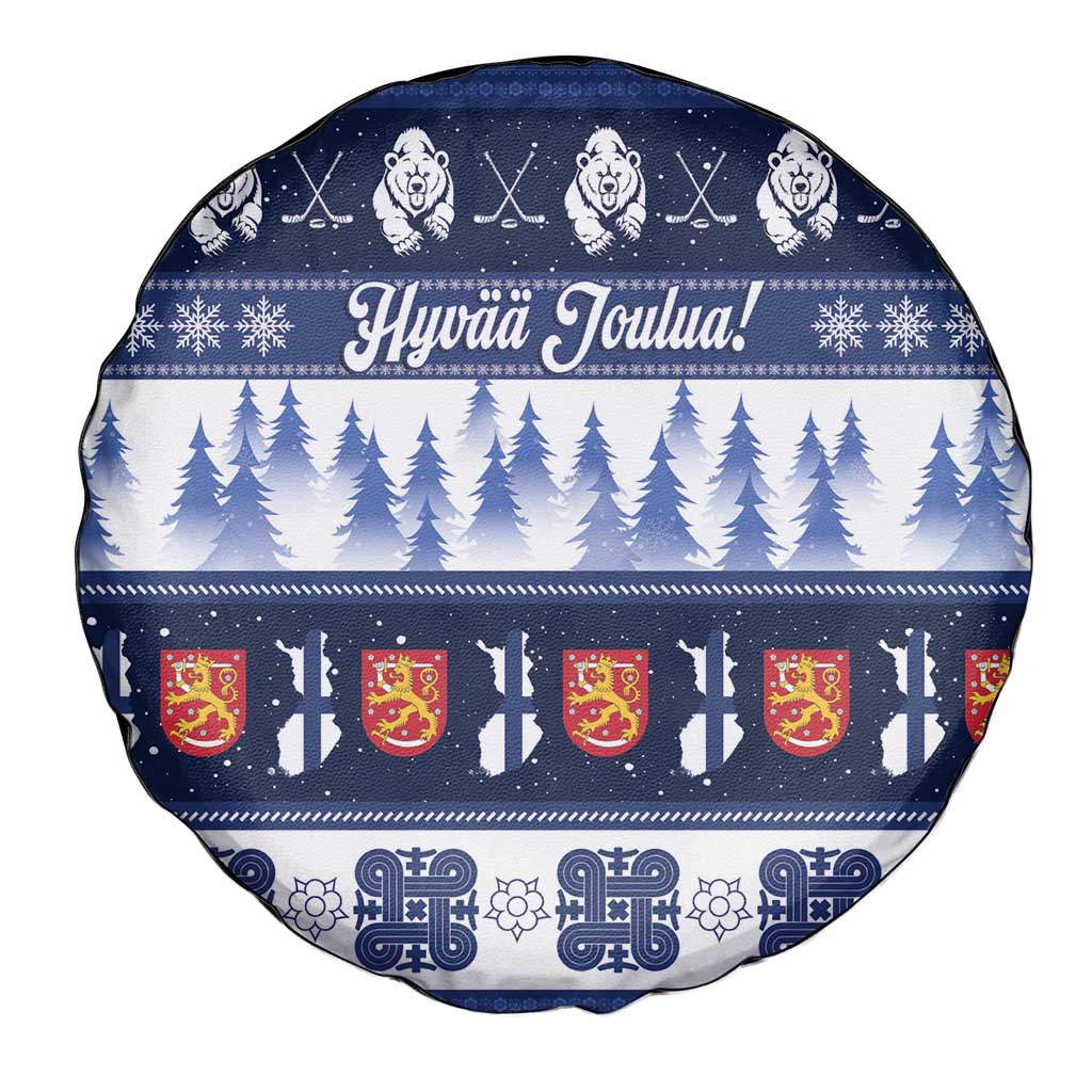 Finland Christmas Spare Tire Cover Suomen Tasavalta Hyvaa Joulua - Wonder Print Shop
