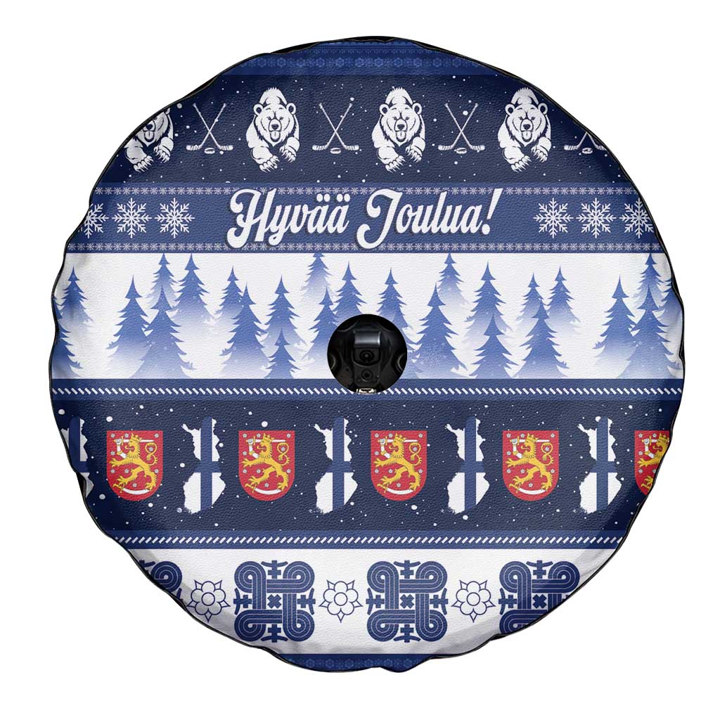Finland Christmas Spare Tire Cover Suomen Tasavalta Hyvaa Joulua - Wonder Print Shop