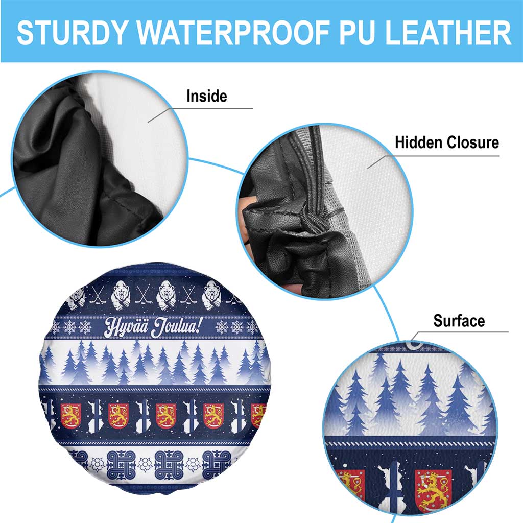 Finland Christmas Spare Tire Cover Suomen Tasavalta Hyvaa Joulua - Wonder Print Shop