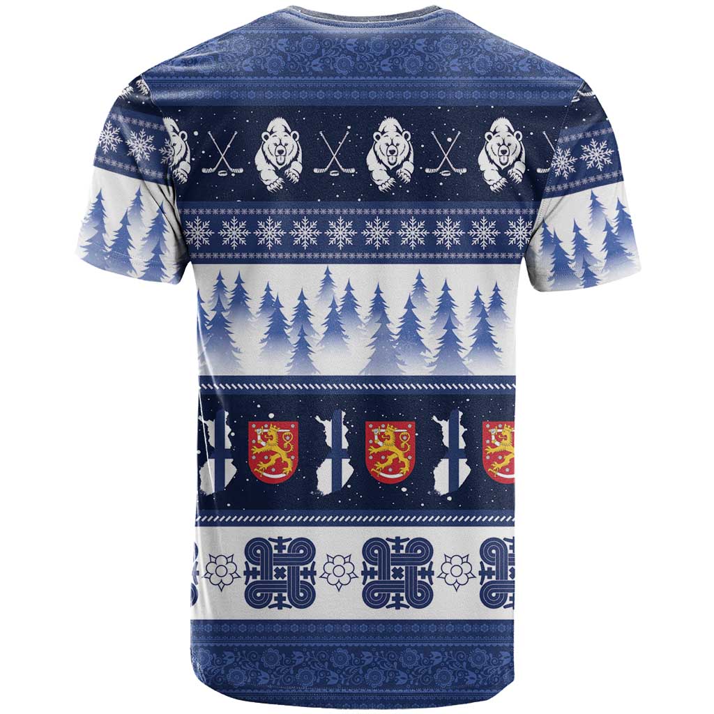 Finland Christmas T Shirt Suomen Tasavalta Hyvaa Joulua - Wonder Print Shop