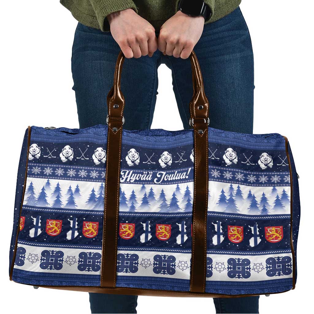 Finland Christmas Travel Bag Suomen Tasavalta Hyvaa Joulua - Wonder Print Shop