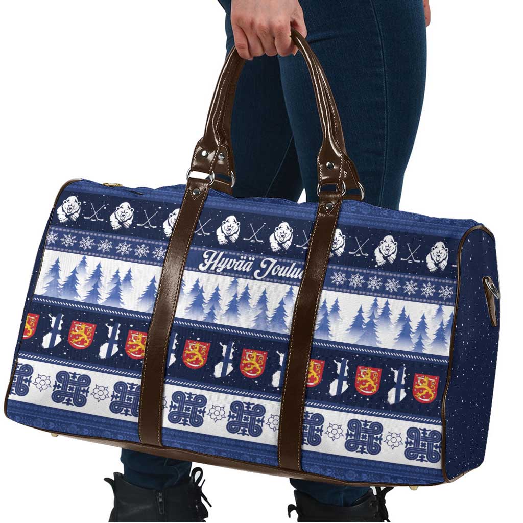 Finland Christmas Travel Bag Suomen Tasavalta Hyvaa Joulua - Wonder Print Shop