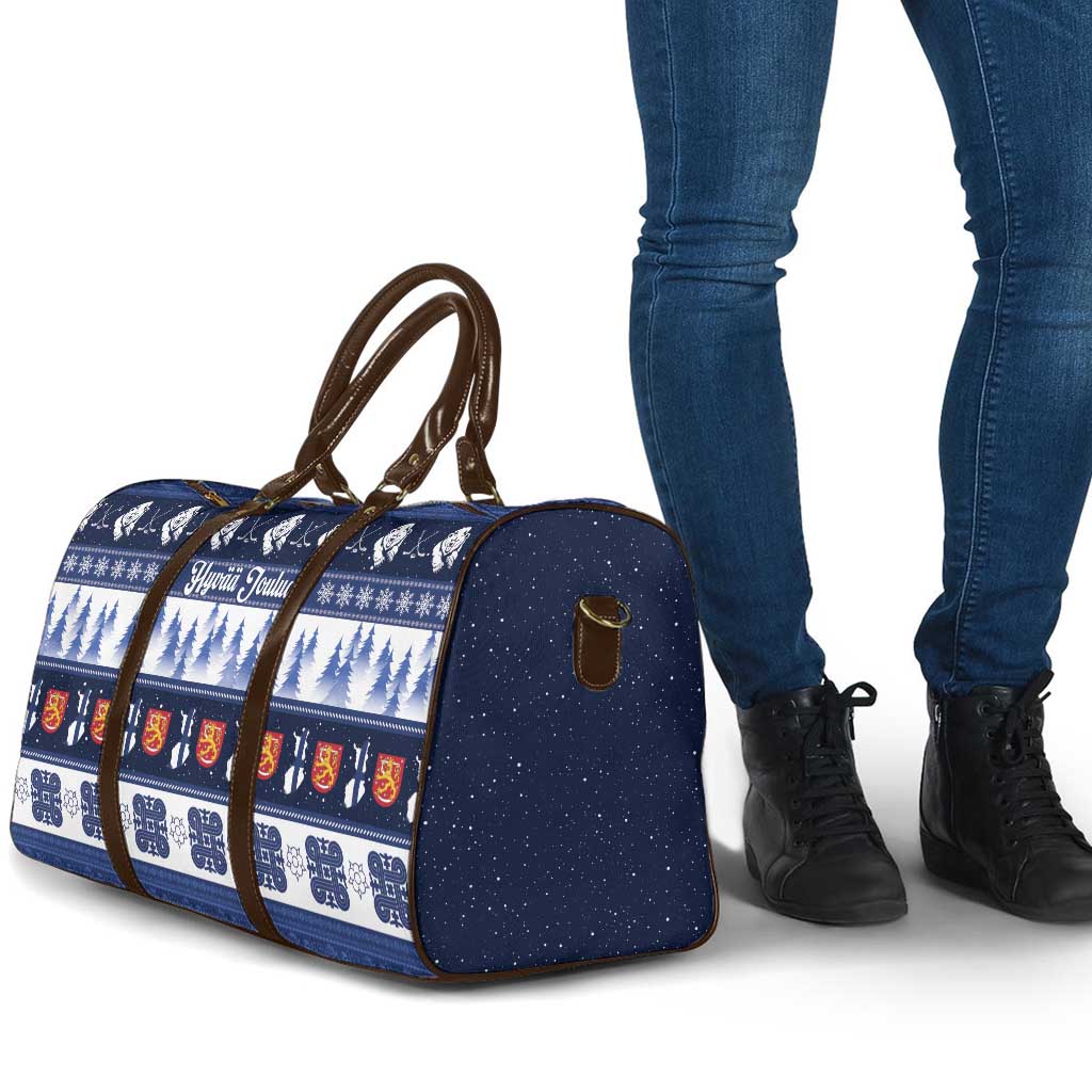 Finland Christmas Travel Bag Suomen Tasavalta Hyvaa Joulua - Wonder Print Shop