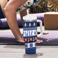 Finland Christmas Tumbler With Handle Suomen Tasavalta Hyvaa Joulua - Wonder Print Shop