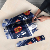 Finland Christmas Umbrella Suomen Tasavalta Hyvaa Joulua - Wonder Print Shop