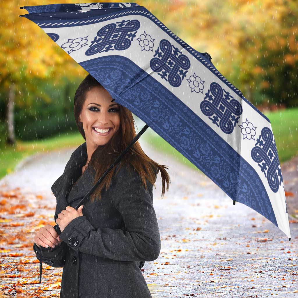 Finland Christmas Umbrella Suomen Tasavalta Hyvaa Joulua - Wonder Print Shop