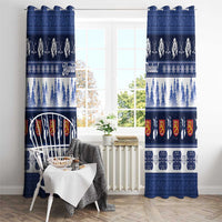 Finland Christmas Window Curtain Suomen Tasavalta Hyvaa Joulua - Wonder Print Shop