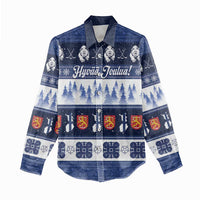 Finland Christmas Women Casual Shirt Suomen Tasavalta Hyvaa Joulua - Wonder Print Shop