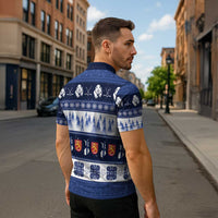 Finland Christmas Zipper Polo Shirt Suomen Tasavalta Hyvaa Joulua - Wonder Print Shop