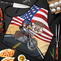 Route 66 United States Apron Historic Highway USA Eagle With Motorcycle - Wonder Print Shop