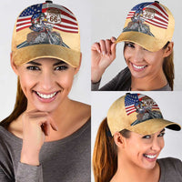 Route 66 United States Classic Cap Historic Highway USA Eagle With Motorcycle - Wonder Print Shop