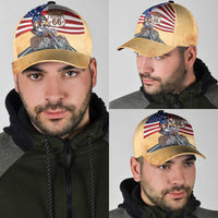 Route 66 United States Classic Cap Historic Highway USA Eagle With Motorcycle - Wonder Print Shop