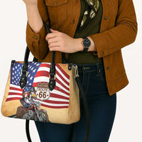 Route 66 United States Leather Bag Historic Highway USA Eagle With Motorcycle - Wonder Print Shop