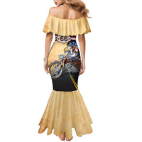 Route 66 United States Mermaid Dress Historic Highway USA Eagle With Motorcycle - Wonder Print Shop