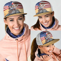 Route 66 United States Mesh Trucker Cap Historic Highway USA Eagle With Motorcycle - Wonder Print Shop