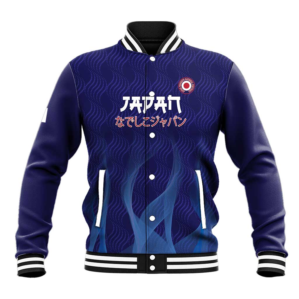 Custom Japan Football Baseball Jacket Go Champions Nadeshiko Japanese - Wonder Print Shop