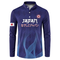 Custom Japan Football Button Sweatshirt Go Champions Nadeshiko Japanese - Wonder Print Shop