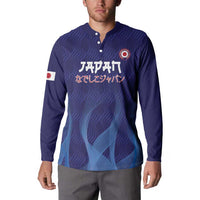 Custom Japan Football Button Sweatshirt Go Champions Nadeshiko Japanese - Wonder Print Shop