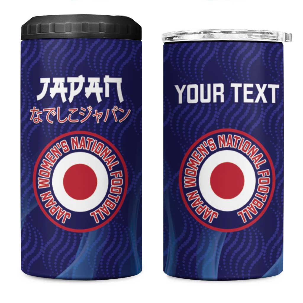 Custom Japan Football 4 in 1 Can Cooler Tumbler Go Champions Nadeshiko Japanese - Wonder Print Shop
