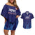 Custom Japan Football Couples Matching Off Shoulder Short Dress and Hawaiian Shirt Go Champions Nadeshiko Japanese - Wonder Print Shop