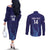 Custom Japan Football Couples Matching Off The Shoulder Long Sleeve Dress and Long Sleeve Button Shirt Go Champions Nadeshiko Japanese