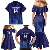 Custom Japan Football Family Matching Mermaid Dress and Hawaiian Shirt Go Champions Nadeshiko Japanese - Wonder Print Shop