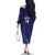 Custom Japan Football Family Matching Off The Shoulder Long Sleeve Dress and Hawaiian Shirt Go Champions Nadeshiko Japanese - Wonder Print Shop