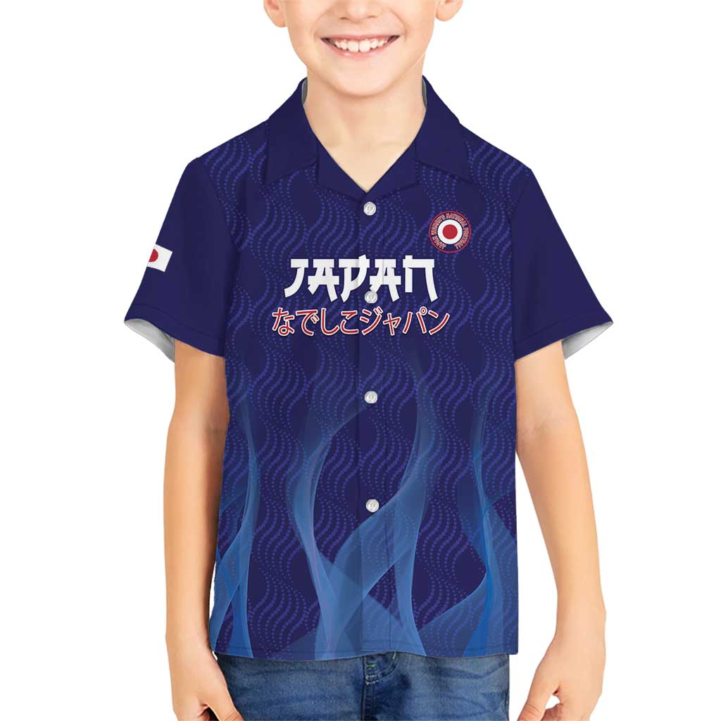 Custom Japan Football Family Matching Puletasi and Hawaiian Shirt Go Champions Nadeshiko Japanese - Wonder Print Shop